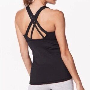 Lululemon Double Cross Back Mesh Strap Tank Top Size 6